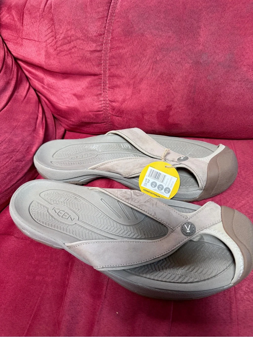 Keen Men's Taupe Brown Flip-Flop Sandal